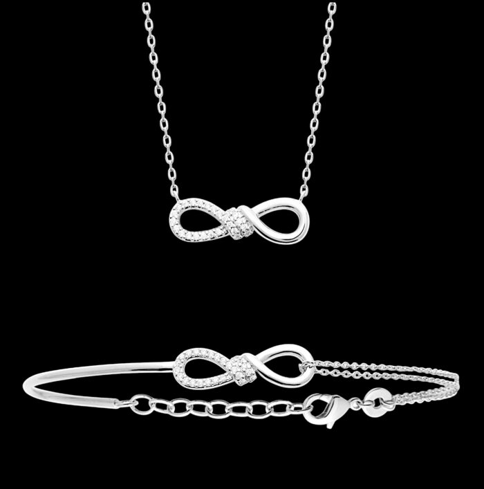 Bracelet "Gleam" - Oxydes de zirconium – Argent rhodié – Image 2