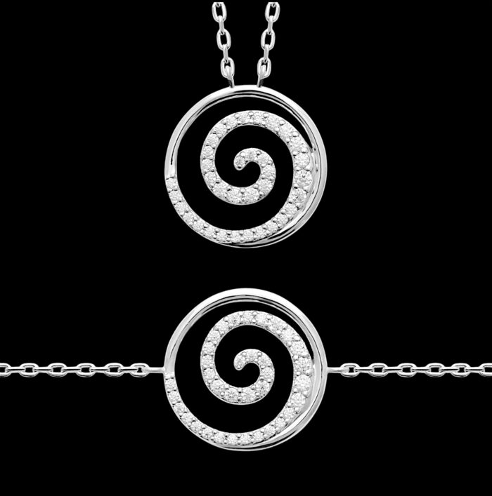 Bracelet "Soléis" – Oxydes de zirconium – Argent rhodié – Image 2