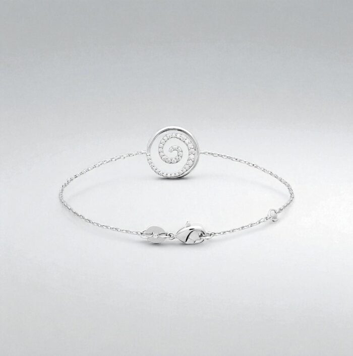 Bracelet "Soléis" – Oxydes de zirconium – Argent rhodié – Image 3