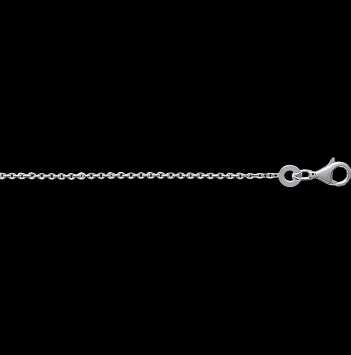 Chaîne de cou - Maille forçat - Argent rhodié – Image 2