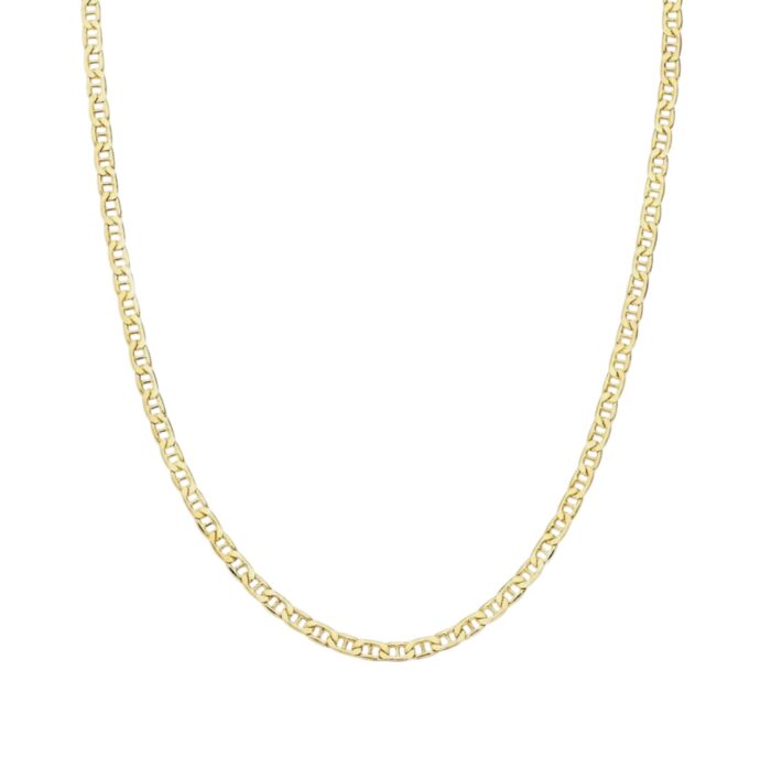 Chaîne "Marélia" - Maille marine plate - Plaqué or