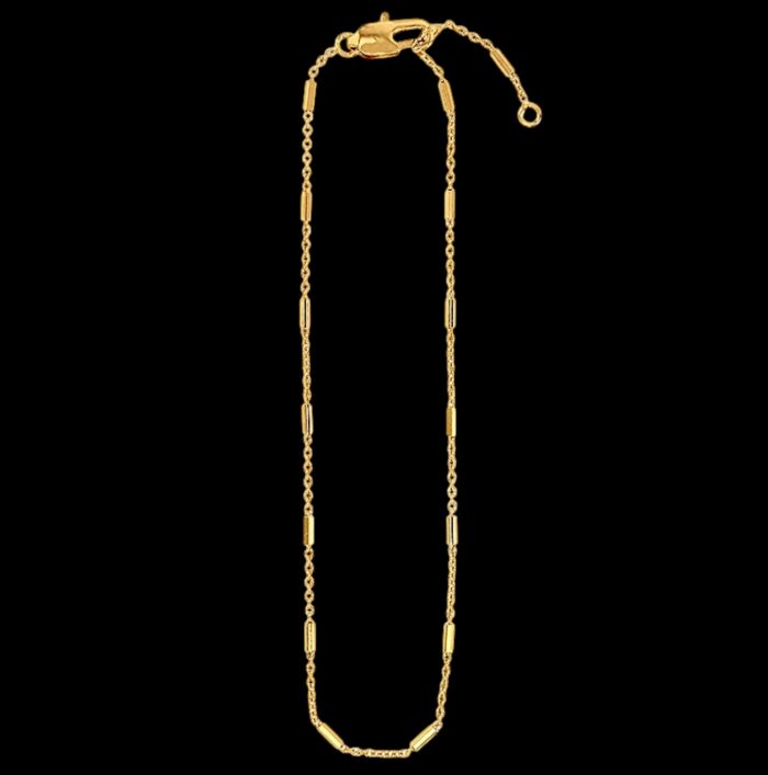 Chaîne de cheville "Olivéa" - Plaqué or – Image 2