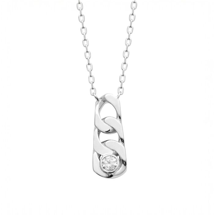 Collier "Vérax" - Oxyde de zirconium – Argent rhodié