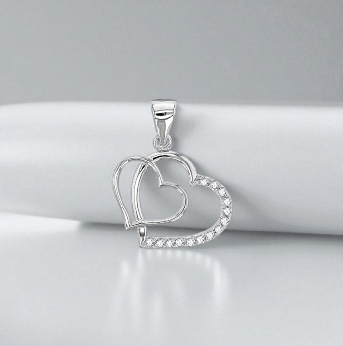 Pendentif "EEE" - Oxydes de zirconium - Argent rhodié – Image 3