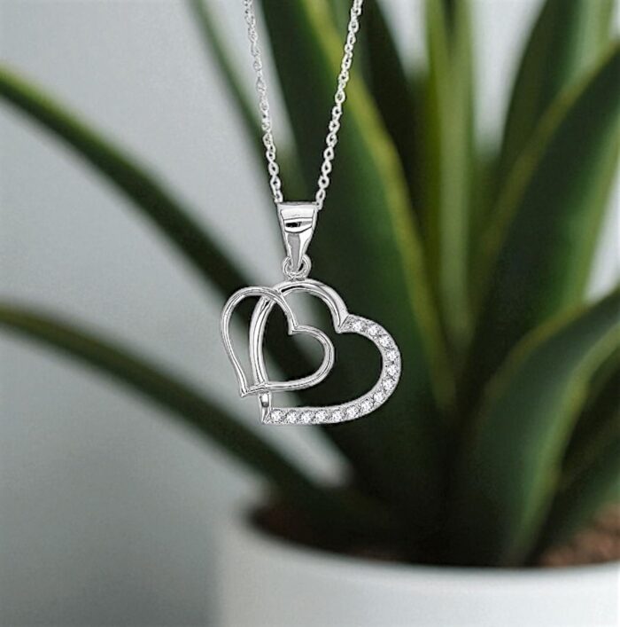 Pendentif "EEE" - Oxydes de zirconium - Argent rhodié – Image 4
