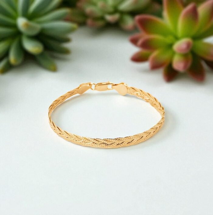 Bracelet "Cassia" – Plaqué or – Image 3