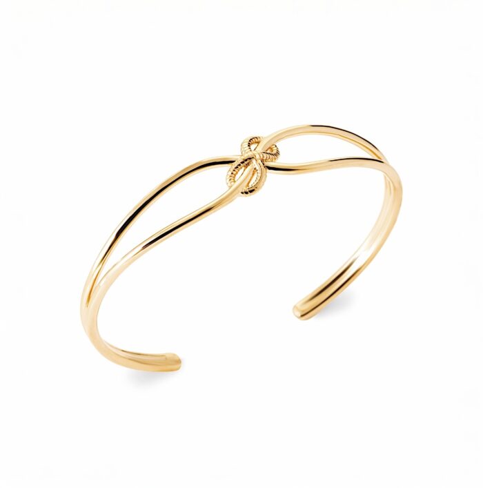 Bracelet jonc "L'infini" – Plaqué or