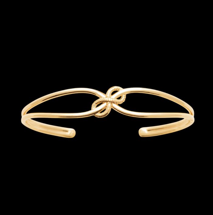 Bracelet jonc "L'infini" – Plaqué or – Image 2