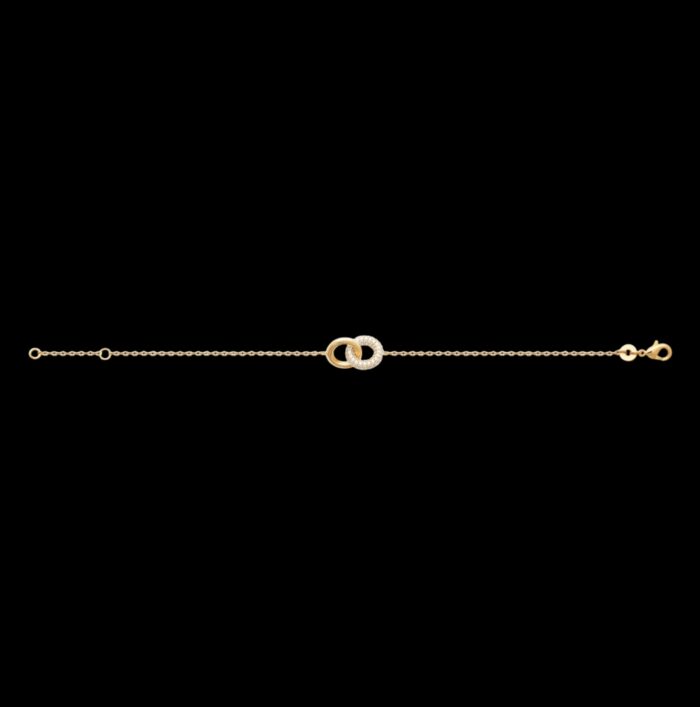 Bracelet "Duoéa" – Oxydes de zirconium - Plaqué or – Image 3