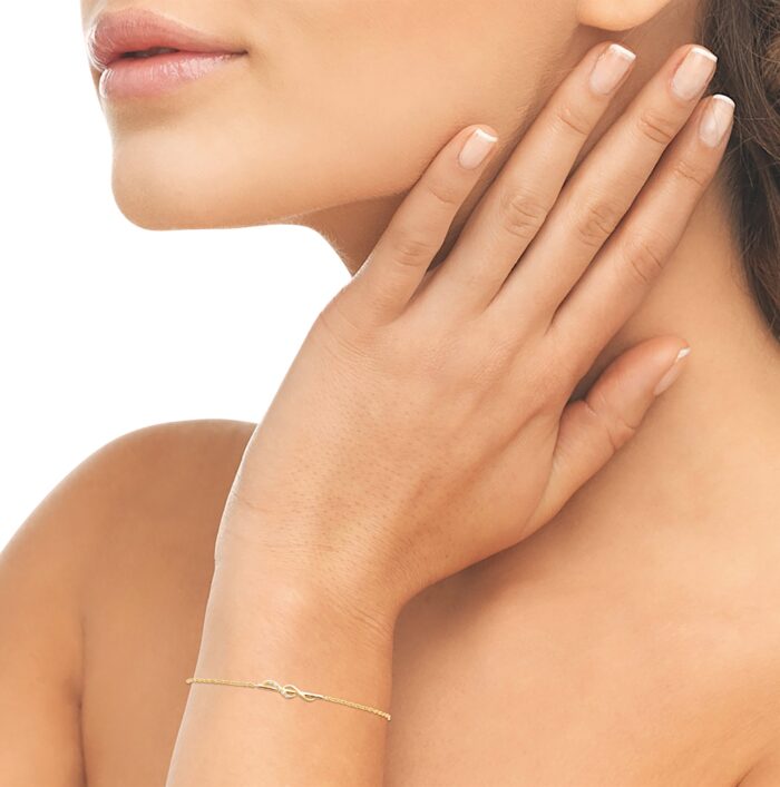 Bracelet "Zirélia" – Oxydes de zirconium - Plaqué or – Image 4