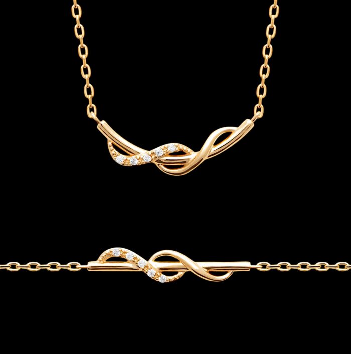 Bracelet "Zirélia" – Oxydes de zirconium - Plaqué or – Image 2