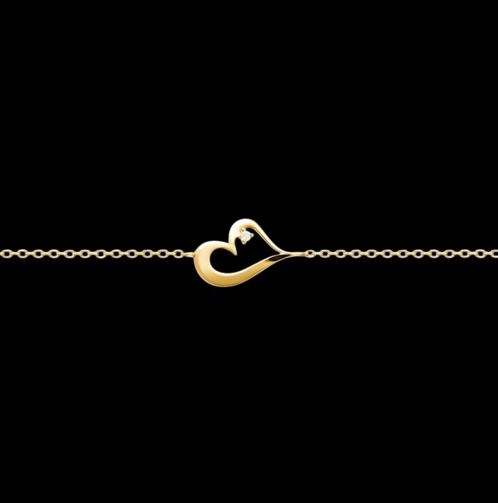 Bracelet "Serment" – Oxyde de zirconium – Plaqué or – Image 2
