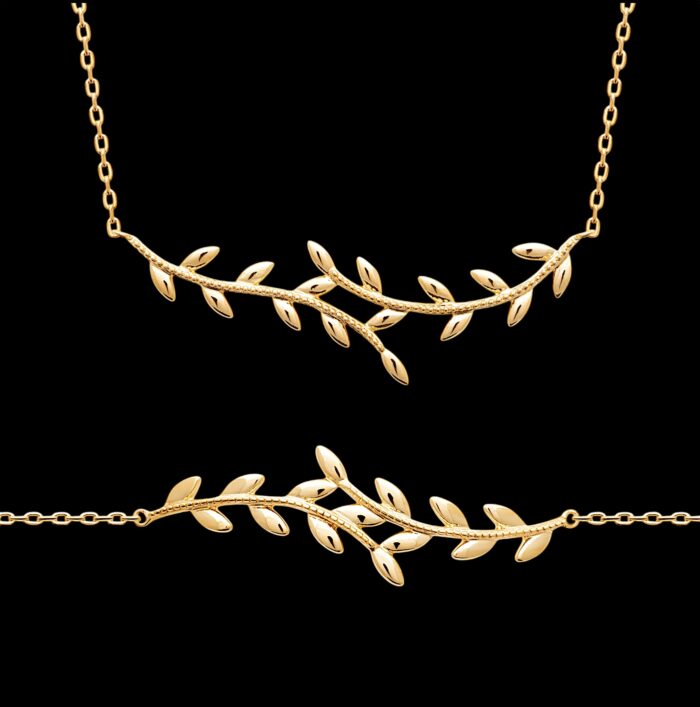 Bracelet "Sylva" – Plaqué or – Image 2