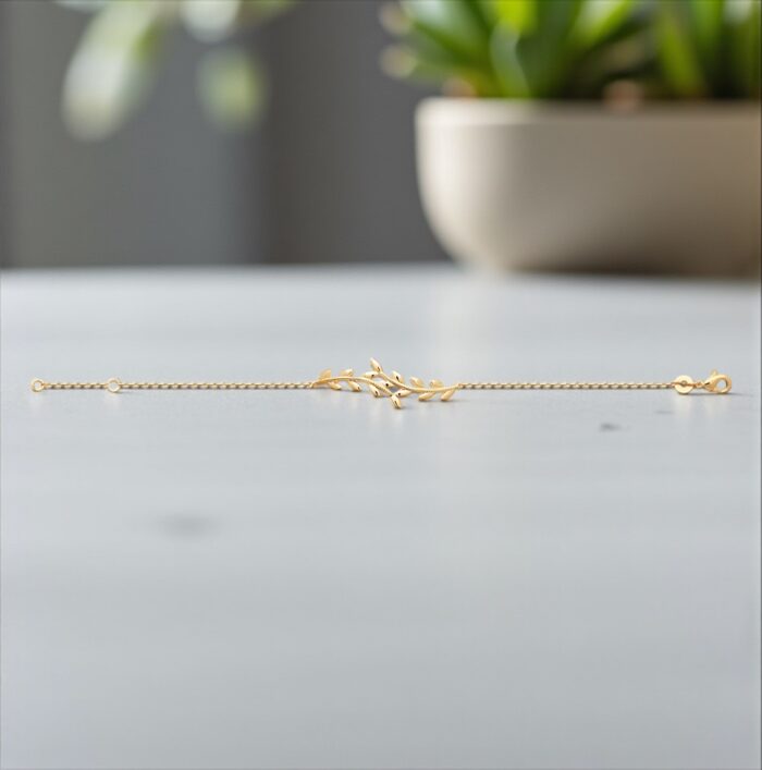 Bracelet "Sylva" – Plaqué or – Image 3