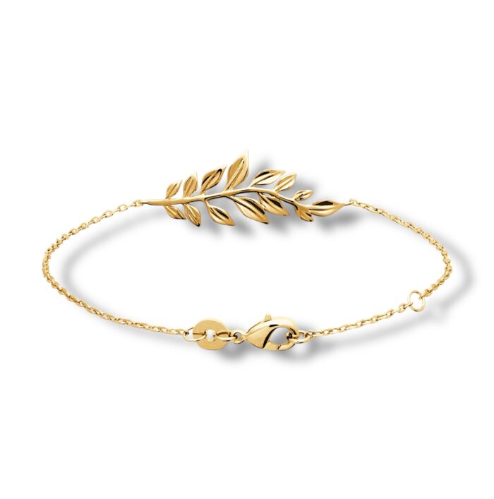 Bracelet "Folia" – Plaqué or