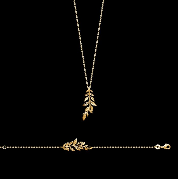 Bracelet "Folia" – Plaqué or – Image 2