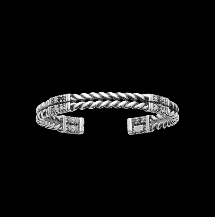 Bracelet jonc "Pulse" – Argent – Image 2