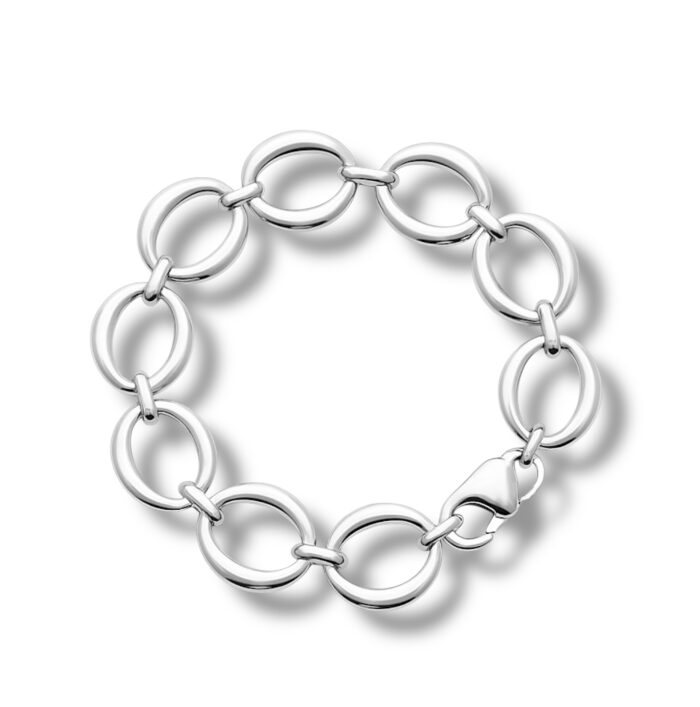Bracelet "Linké" – Argent rhodié
