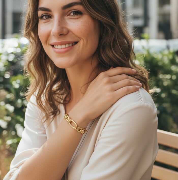 Bracelet "Audace" - Plaqué or – Image 4