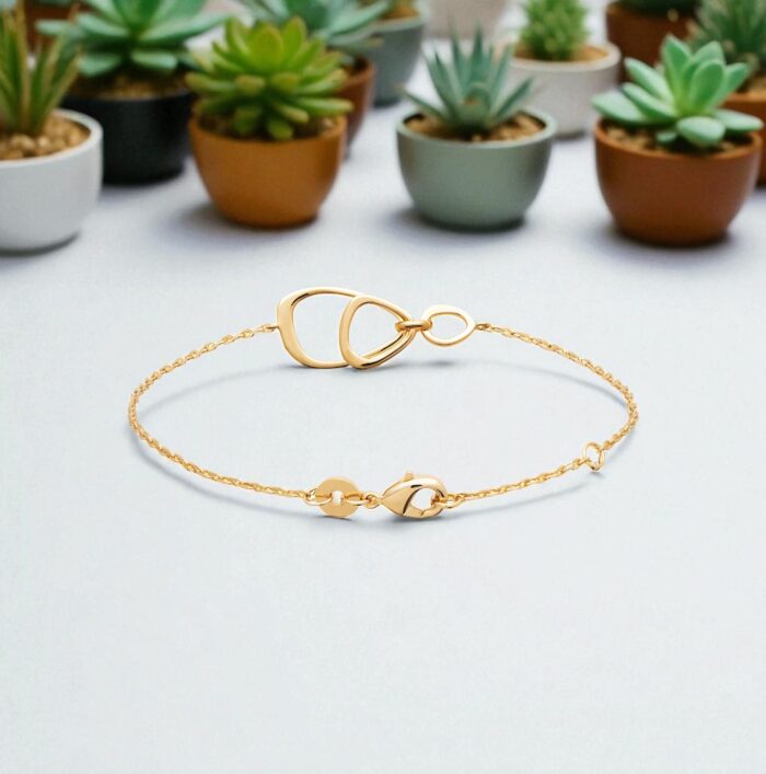 Bracelet "Liora" – Plaqué or – Image 4