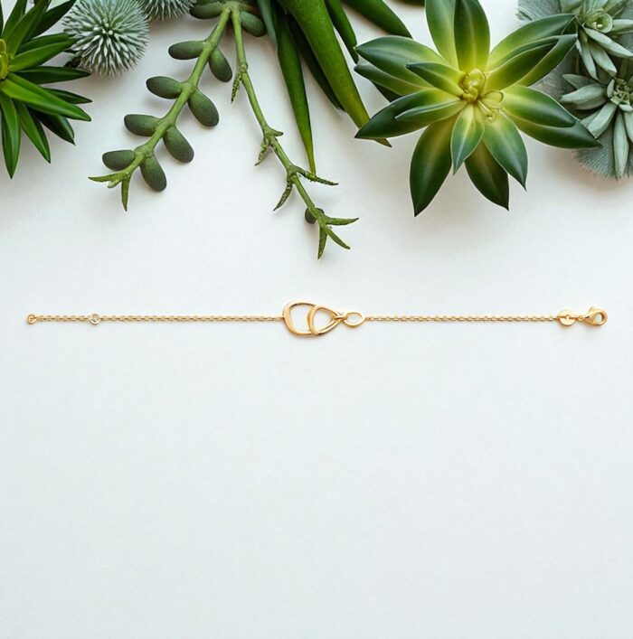 Bracelet "Liora" – Plaqué or – Image 3
