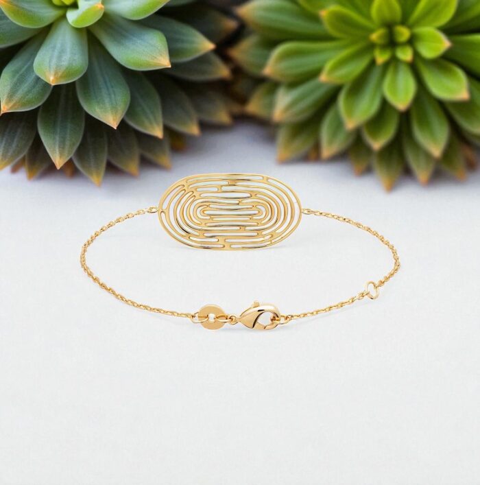 Bracelet "Labyra" – Plaqué or – Image 3