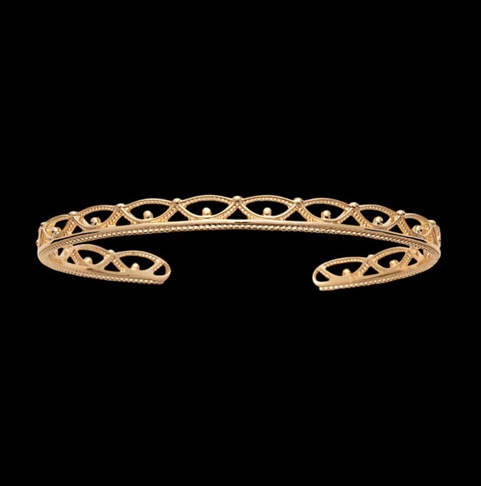 Bracelet jonc "Zenthra" – Plaqué or – Image 2