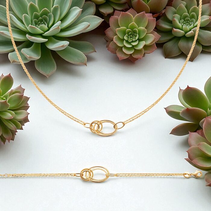 Collier "Nexus" – Plaqué or – Image 3