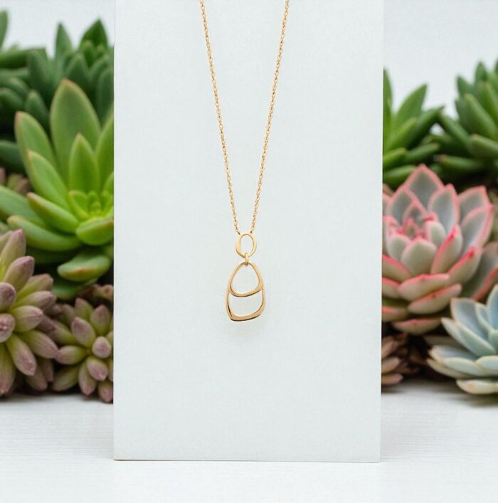 Collier "Liora" – Plaqué or – Image 3