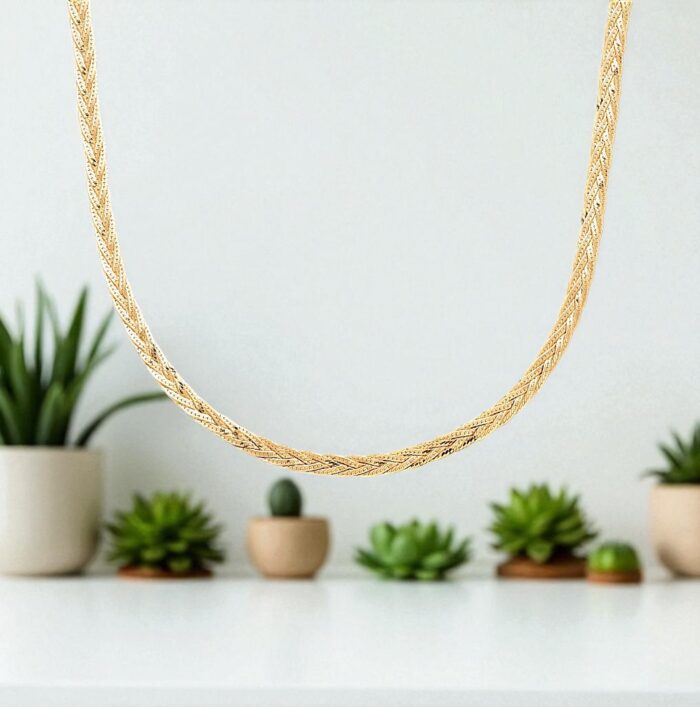 Collier "Cassia" – Plaqué or – Image 3