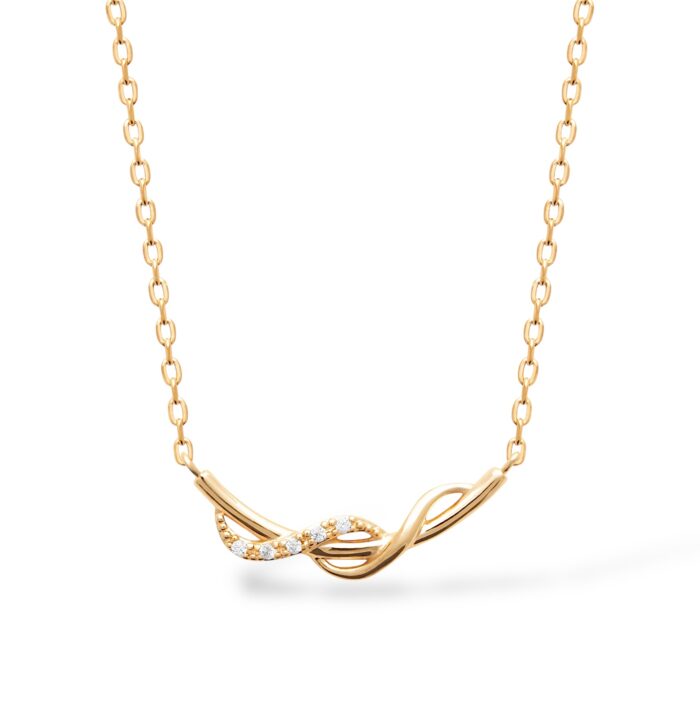 Collier "Zirélia" – Oxydes de zirconium - Plaqué or
