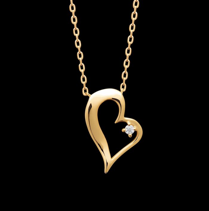 Collier "Serment" – Oxyde de zirconium – Plaqué or – Image 2