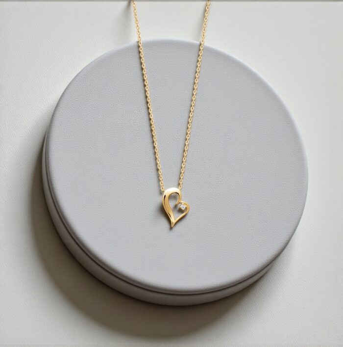 Collier "Serment" – Oxyde de zirconium – Plaqué or – Image 3