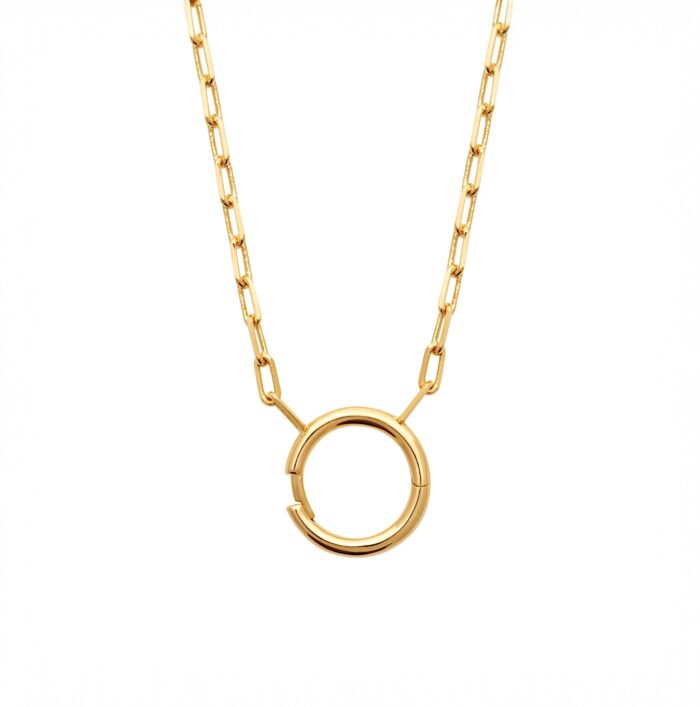 Collier "Essenza" - Porte-charms - Plaqué or