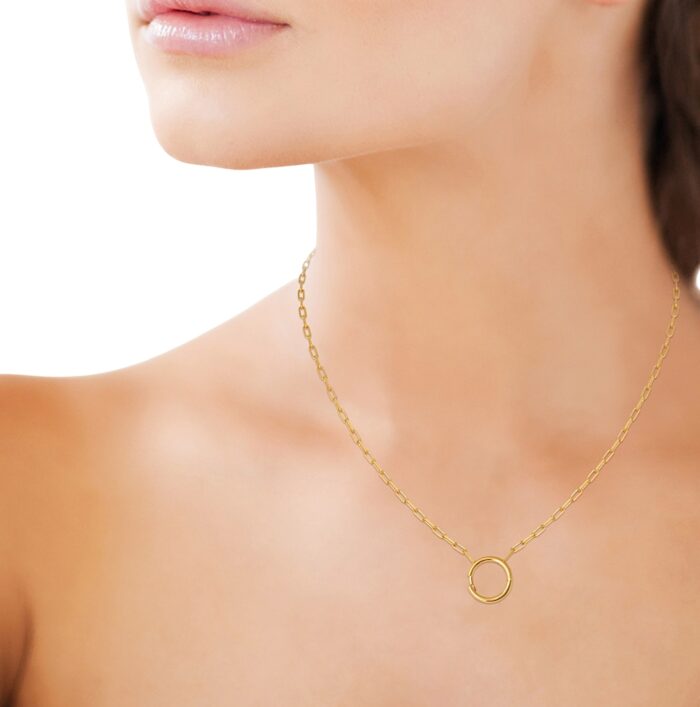 Collier "Essenza" - Porte-charms - Plaqué or – Image 3