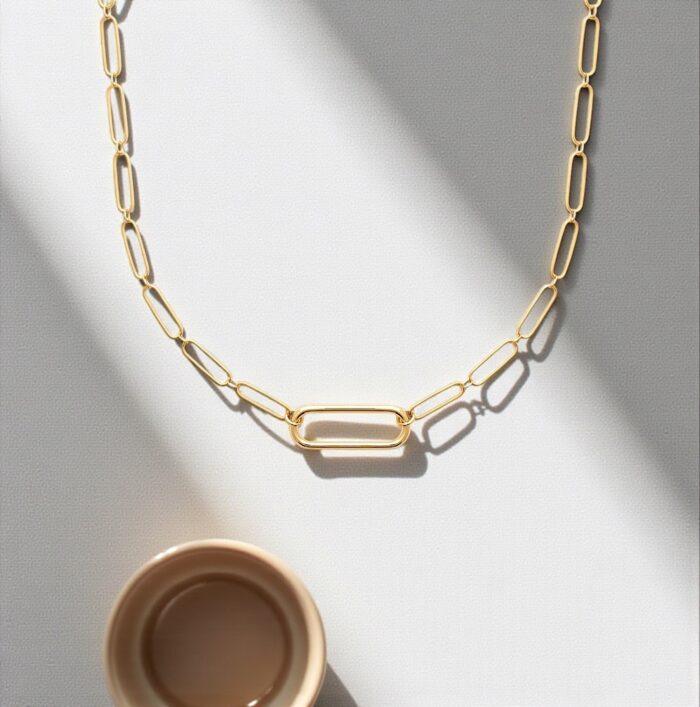 Collier "Fratal" – Plaqué or – Image 3