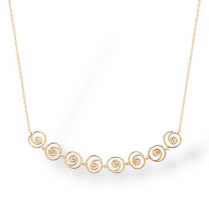 Collier "Spiralia" – Plaqué or