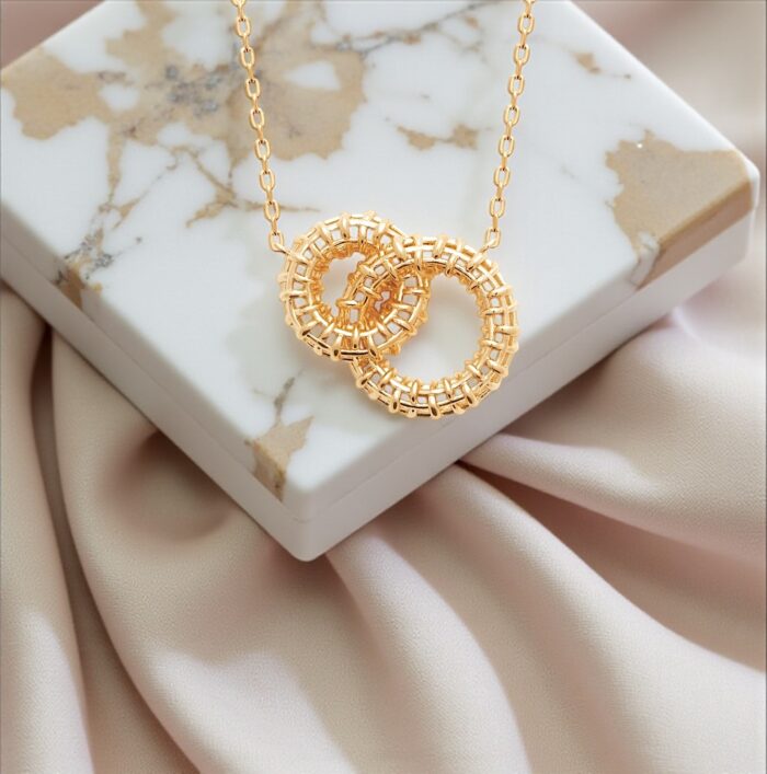Collier "Cassiane" – Plaqué or – Image 3