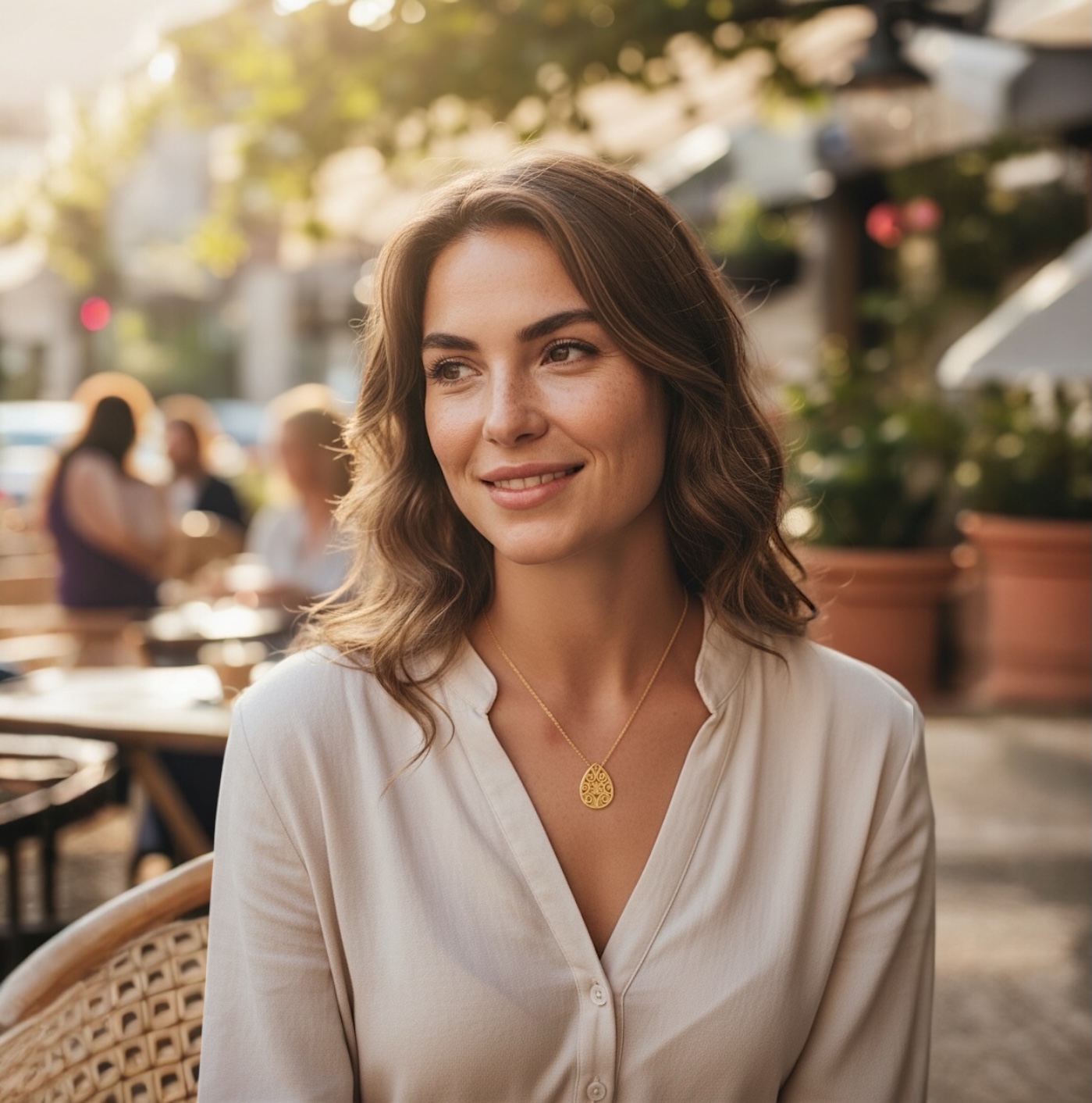 Collier "Télysse" – Plaqué or – Image 4