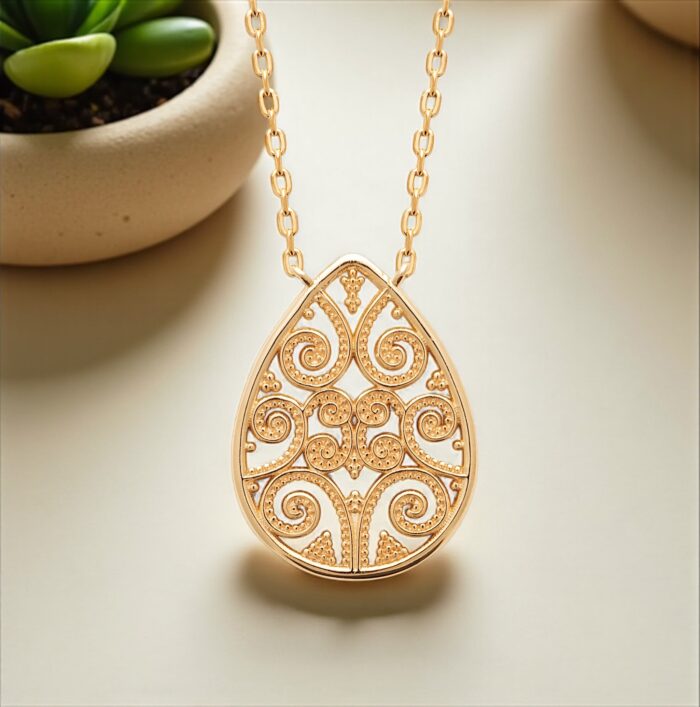 Collier "Télysse" – Plaqué or – Image 3