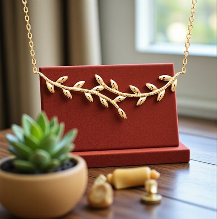 Collier "Sylva" – Plaqué or – Image 3
