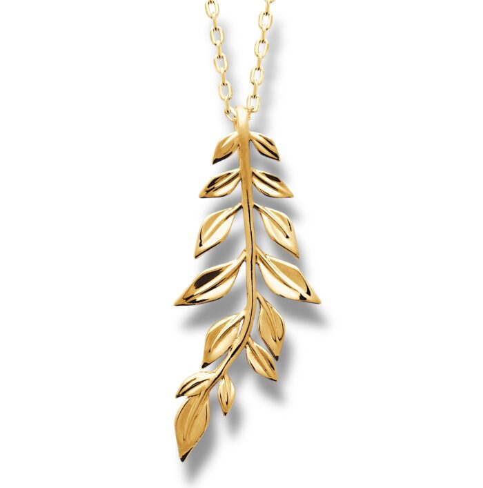 Collier "Folia" – Plaqué or