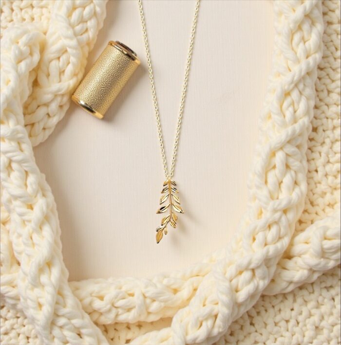 Collier "Folia" – Plaqué or – Image 3