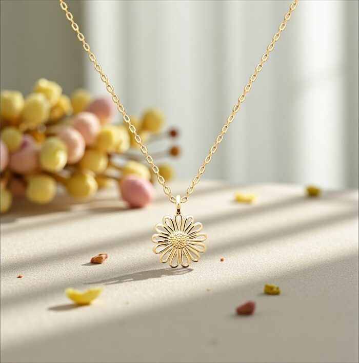 Collier "Daisy" – Plaqué or – Image 3
