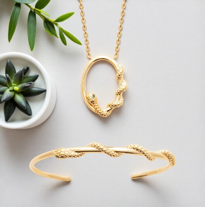 Collier "Ophidia" - Plaqué or – Image 3