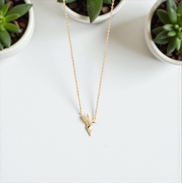 Collier "Colibra" - Plaqué or – Image 3