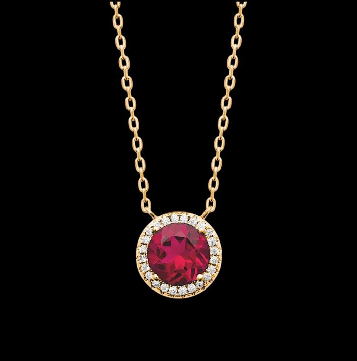 Collier "Ruboria" - Oxydes de zirconium - Plaqué or – Image 2