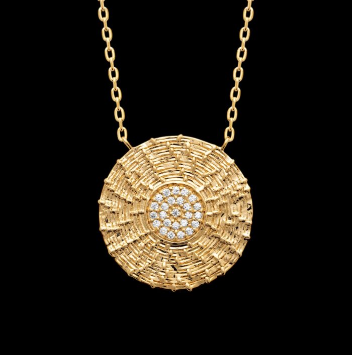 Collier "Solarys" - Oxydes de zirconium - Plaqué or – Image 2