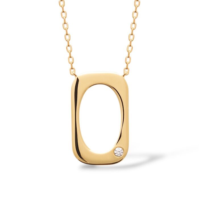 Collier "Kyora" - Oxyde de zirconium - Plaqué or