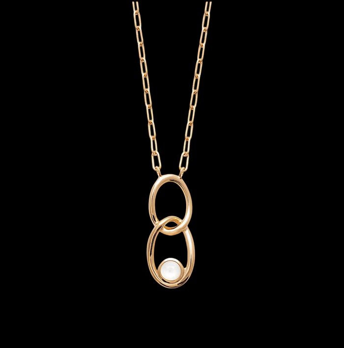 Collier "Elléor" - Pierre de lune - Plaqué or – Image 2